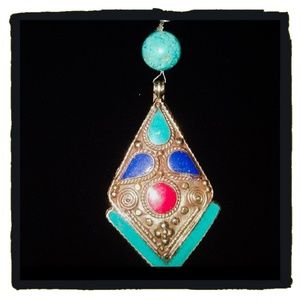 Custom turquoise keychain.